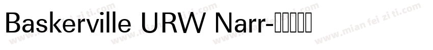 Baskerville URW Narr字体转换